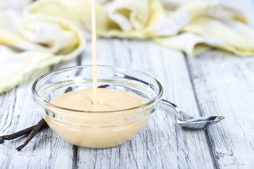 Portion of Vanilla Sauce