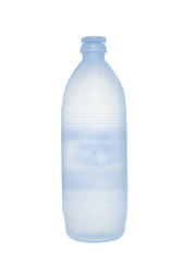 Plastic bottle of water isolated, Clipping path