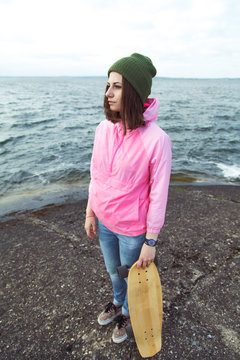 Girl at the sea