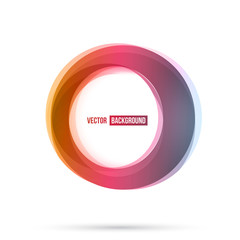 Set of round colorful vector shapes. 