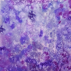 Hand Drawn Vector Purple Watercolor Background