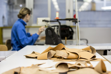 hand-stitching leather