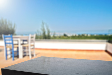 table and bar 