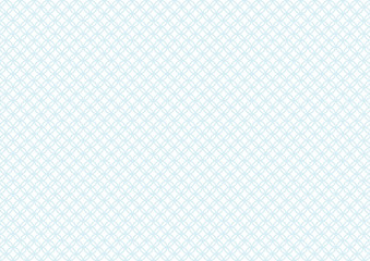 七宝模様のイラスト: 水色