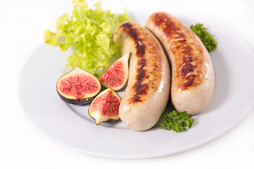 grilled bavarian sausage