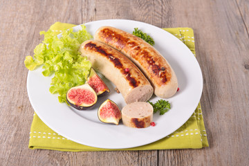 grilled white sausage