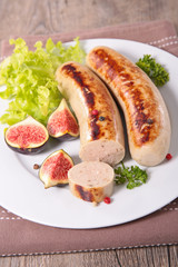 grilled white sausage