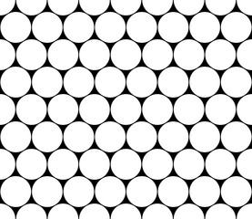 Vector modern seamless geometry pattern circles, black and white abstract geometric background, trendy print, monochrome retro texture, hipster fashion design