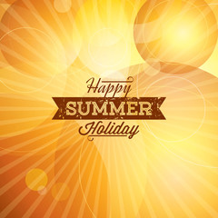 Summer holidays illustration & summer background