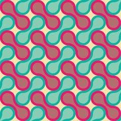 Vector modern seamless colorful geometry pattern, drops, color blue pink abstract geometric background, trendy multicolored print, retro texture, hipster fashion design