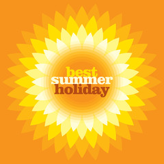 Summer holidays illustration & summer background