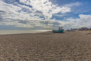 Fishing boat on beach
