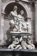 Fototapeta na wymiar Vienna monument - Albertina fountain