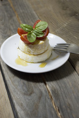 Timballo di ricotta con miele