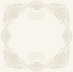 Elegant decorative khokhloma postcard frame