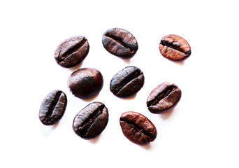 Coffee beans background