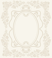 Invitation, anniversary card with label for your personalized