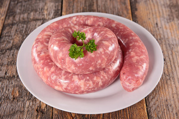 raw sausage