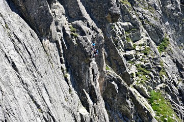 Tatry, wspinacze na Zamarłej Turni © Marta