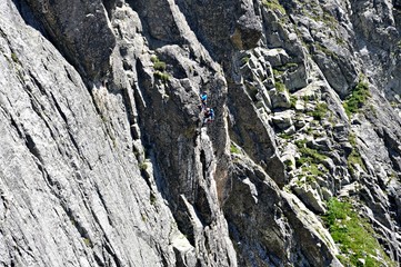 Tatry, wspinacze na Zamarłej Turni