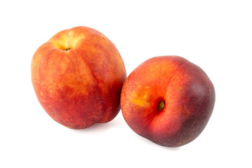Fototapeta na wymiar Peach (Nectarine) isolated on a white background