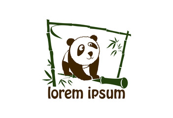 Cute panda icon