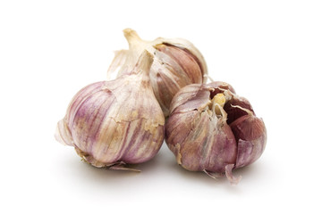 garlic isolated on white background
