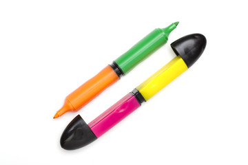 marker on the white background