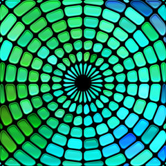 abstract vector stained-glass mosaic background