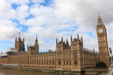 Fototapeta na wymiar Palace of Westminster, London, United Kingdom. UNESCO World Heritage Site.