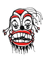 Dark Clown Drawing