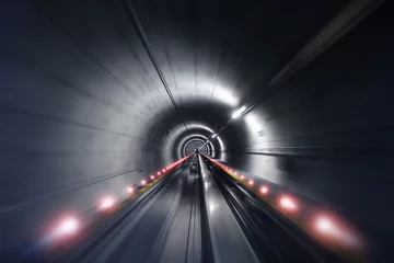 Crédence de cuisine en verre imprimé Tunnel U-Bahntunnel