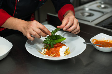 Preparing food, Turkish Cokertme Kebabi