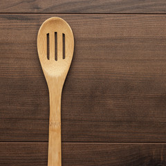 wooden skimmer on the table