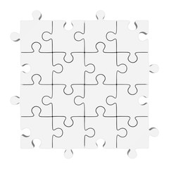 Fototapeta premium White Puzzle Piece