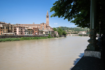 Obraz premium Chiesa Santa Anastasia, the largest church in Verona, Italy