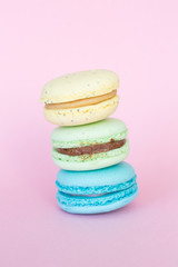 Traditional French homemade macaroons
