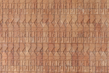 Fototapeta premium Ceramic tiles. Beige mosaic ceramic tiles.