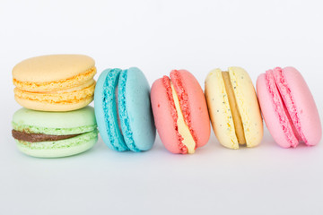 Traditional French homemade macaroons
