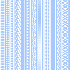 Geometric seamless pattern blue vintage