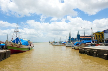 Belem, Brazil - November 18, 2015: Coast Line of Belem do Para city, ver o peso market neightborhod, north of Brazil .