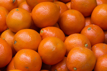 Group of juicy ripe orange fruit