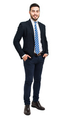 Full length young businessman