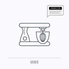 Mixer icon. Electric blender sign.