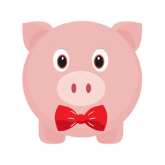 pig and tie