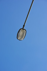 street light with blue sky background