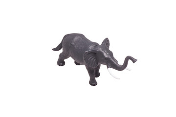 Toy elephant figurine.