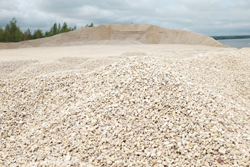 Pile of rubble and stones