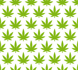 Cannabis leaves pattern