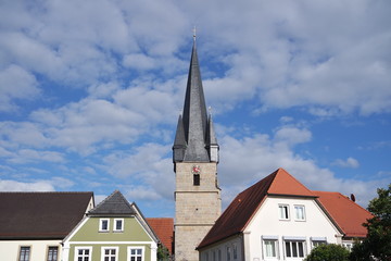 Fototapeta na wymiar Baunach bei Bamberg